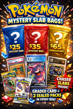 $25 pokemon mystery slab pack - Image 1