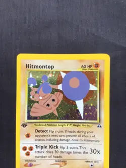 Pokemon Cards: Neo Discovery 1st Edition Rare Holo: Hitmontop 3/75 - Image 2