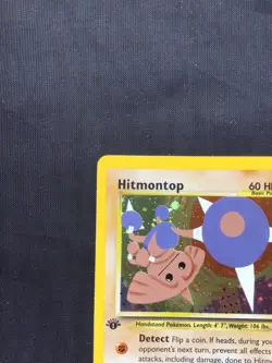 Pokemon Cards: Neo Discovery 1st Edition Rare Holo: Hitmontop 3/75 - Image 3