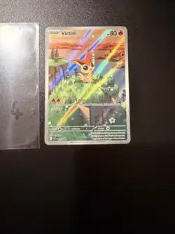 Pokemon TCG Victini SVP 208 Promo Illustration Black Bolt White Flare NM - Image 1