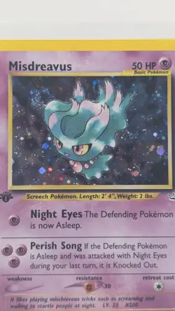 2001 Neo Revelation 1ST EDITION Misdreavus 11/64 SWIRL NM-MT Pokemon - Image 2
