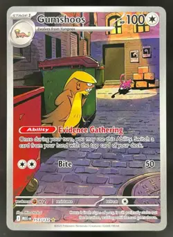 2025 Pokemon Mega Evolution #153/132 Gumshoos Illustration Rare - Image 1