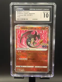 CGC 10 Radiant Charizard 011/071 Pokemon GO s10b - US Seller - Image 1