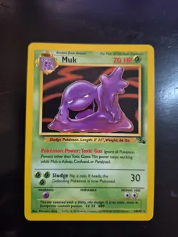 Muk 28/62 - Non-Holo- Fossil - Pokemon TCG WOTC Vintage LP - Image 1