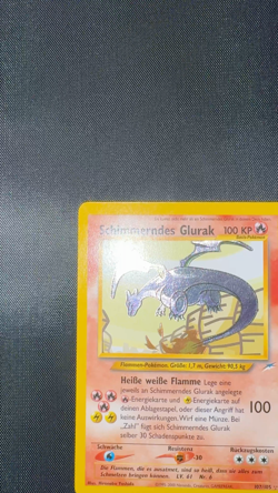 Pokemon TCG Deutsch NDE 107 Schimmerndes Glurak Shining Charizard Secret Rare - Image 2