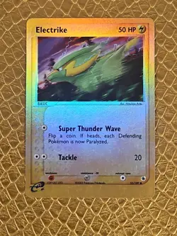 Pokemon EX Ruby & Sapphire REVERSE HOLO Electrike 53/109 - Light Play LP - Image 1