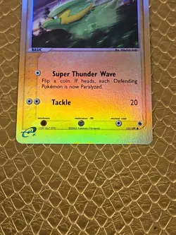 Pokemon EX Ruby & Sapphire REVERSE HOLO Electrike 53/109 - Light Play LP - Image 3