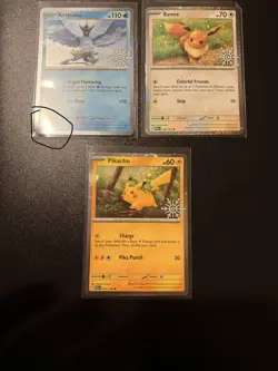 Pokemon Holiday Calendar Pikachu 025/165 - Eevee 133/165 - Articuno - SEE DESCRI - Image 1
