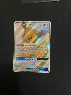 Pokemon Eevee GX Full Art Black Star Promo SM242 LP - Image 1
