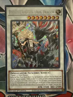 Yugioh! Ecclesia and the Dark Dragon BPRO-EN041 Secret Rare 1st Edition NM - Image 1