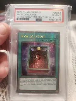 2024 Yu-gi-oh Book of eclipse, 1st Edition, Quarter Century, Secret rare. PSA 10 - Image 1
