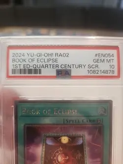 2024 Yu-gi-oh Book of eclipse, 1st Edition, Quarter Century, Secret rare. PSA 10 - Image 2