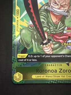 Roronoa Zoro P-042 EN ONE PIECE TCG 2024 Championship Event-NM (2) - Image 2
