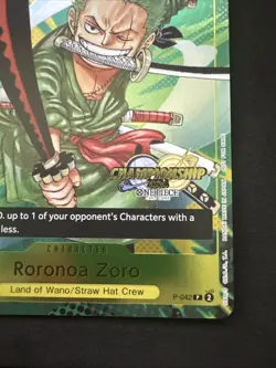 Roronoa Zoro P-042 EN ONE PIECE TCG 2024 Championship Event-NM (2) - Image 5