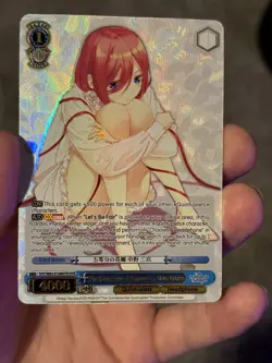 WEISS SCHWARZ THE QUINTESSENTIAL QUINTUPLETS, MIKU NAKANO W83-E108HYR ENGLISH - Image 1