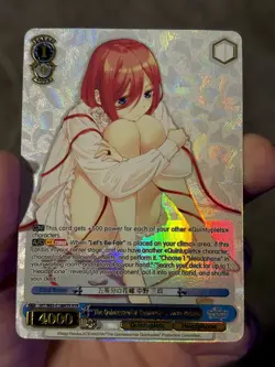 WEISS SCHWARZ THE QUINTESSENTIAL QUINTUPLETS, MIKU NAKANO W83-E108HYR ENGLISH - Image 5