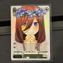 Weiss Schwarz Pure Wish Miku Nakano 5HY/W90-E027HYR Quintessential Quintuplets - Image 1