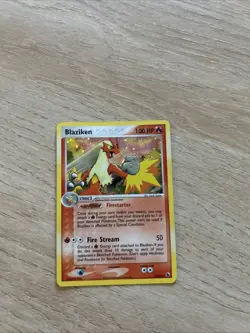 Pokemon TCG Blaziken Holo Rare Card #3/109 Ruby and Sapphire Vintage 2004 - Image 1