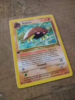 Pokemon TCG Kabuto Fossil 1st Edition Common Card 50/62 - Image 3