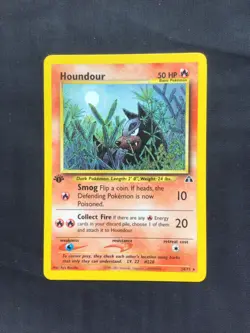 Pokemon Cards: Neo Discovery 1st Edition Rare: Houndour 23/75 - Image 1