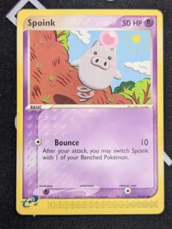 Spoink 73/97 EX Dragon Non Holo Pokemon TCG Card Ereader E Reader Common - LP - Image 1