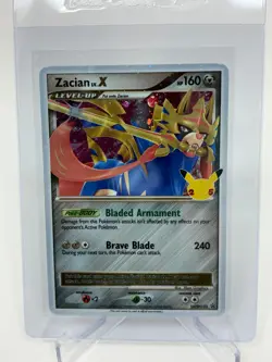 Pokemon TCG Zacian LV. X Celebrations Sword & Shield Promo Card SWSH135 - Image 1