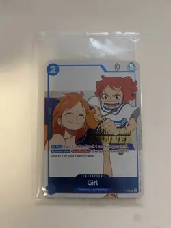 Girl (OP14 Release Event Winner) One Piece Promotion Cards p-096 Foil in Plastic - Image 1