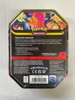 Pokemon Mega Charizard X ex Tin Sealed OVP English Promo Card PSA #5 - Image 2