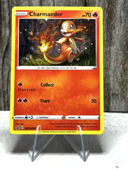 Charmander SWSH092 SWSH: Sword & Shield Black Star Promo Card Holo - Image 1