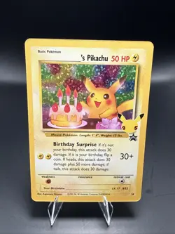 Pokemon TCG Birthday Pikachu Celebrations Classic Collection Promo Card #24 C - Image 1