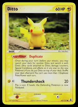 Pokemon Card - Ditto Pikachu Delta Species 63/113 - Image 1