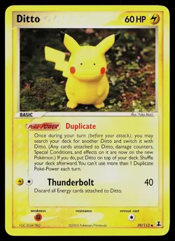 Pokemon Card - Ditto Pikachu Delta Species 39/113 Uncommon - Image 1