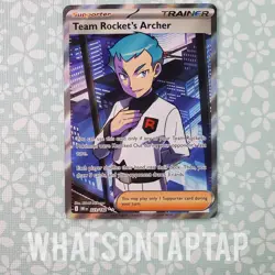 Pokemon Card Team Rockets Archer 223/182 Scarlet Violet Destined Rivals NM - Image 1