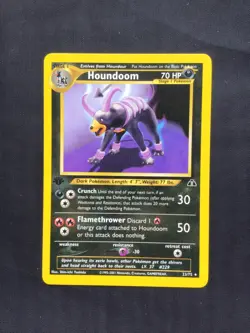 Pokemon Cards: Neo Discovery 1st Edition Rare: Houndoom 23/75 - Image 1