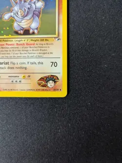 Brock's Rhydon - 2/132 - Pokemon Gym Heroes Unlimited Holo Rare Card WOTC - LP - Image 4