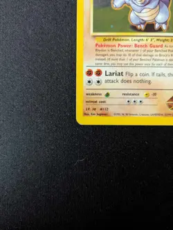 Brock's Rhydon - 2/132 - Pokemon Gym Heroes Unlimited Holo Rare Card WOTC - LP - Image 5