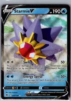 Starmie V 030/189 SWSH10: Astral Radiance - Pokemon Card - NM - Image 1