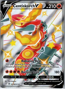 Centiskorch V SV108/SV122 Shining Fates: Shiny Vault - Pokemon Card - NM - Image 1