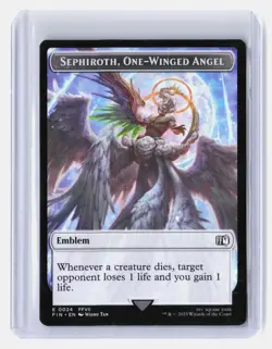 Sephiroth, One Winged Angel/Robot Warrior MTG FINAL FANTASY #24/12 Emblem/Token - Image 2