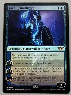 MTG OTJ Jace Reawakened Legendary Planeswalker - Jace MYTHIC FOIL #0271 - Image 1