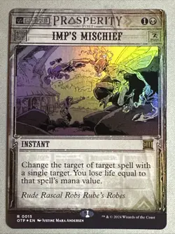 MTG / Imp's Mischief / OTP / #15 / FOIL / Rare / NM - Image 1