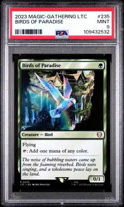 Birds of Paradise, MTG, Lord of the Rings, 2023 , PSA 9 - Image 1