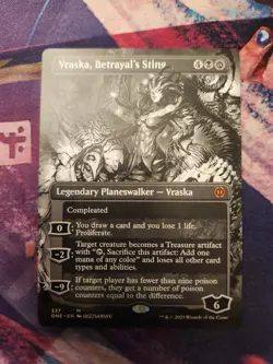 MTG ONE - Vraska, Betrayal's Sting - Borderless Manga NM - Image 1