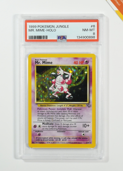 Pokemon PSA 8 Mr. Mime #6 Holo Jungle 1999 English - Image 1
