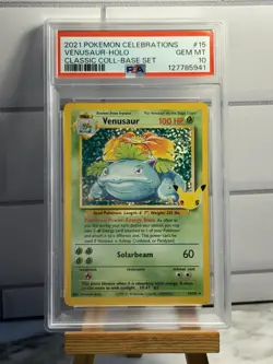 Pokemon Venusaur Holo Celebrations 15 PSA 10 GEM MT - Image 1