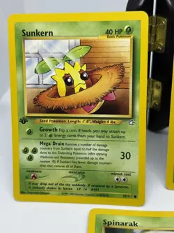 Pokemon TCG Shuckle 72/111 Sunkern 78/111 Spinarak 75/111 NeoGenesis 1st Edition - Image 5