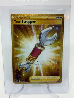 Tool Scrapper 208/192 Rebel Clash Full Art Gold Secret Rare Pokemon - Image 1