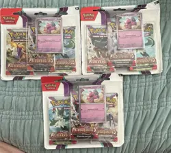 3 Paldea Evolved Pokemon TCG 3-Pack Blister + 1 Promo Card Sealed - Image 1