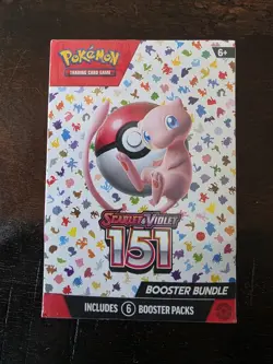 Pokemon Scarlet & Violet 151 Booster Bundle Box with 6 Packs New/Factory Sealed - Image 1