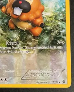 Bidoof 117/160 Full Art Pokemon TCG Primal Clash MP - Image 3